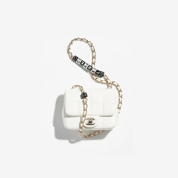 샤넬 여성 화이트 체인백 - Chanel Womens White Cross Bag - ch… - 1