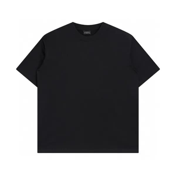 발렌시아가 남성 블랙 크루넥 반팔티 - Balenciaga Mens Black Short … - 1