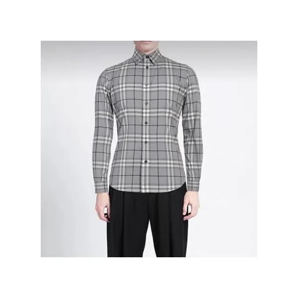 버버리 남성 그레이 셔츠 - Burberry Mens Gray Shirts - bu222x - 1
