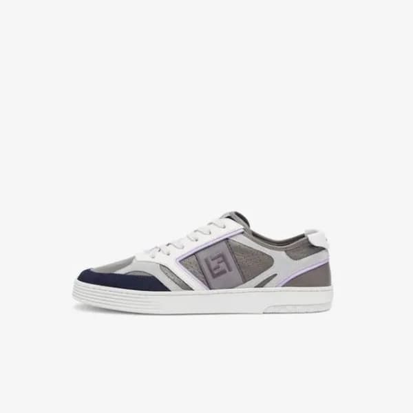 펜디 남성 이니셜 그레이 스니커즈 - Fendi Mens Gray Sneakers - fe… - 1