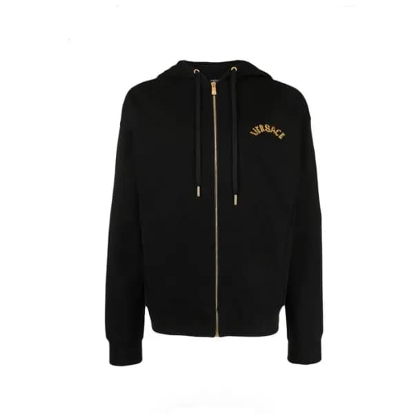 베르사체 남성 메두사 블랙 후드티 - Versace Mens Black Hoodie - c… - 1