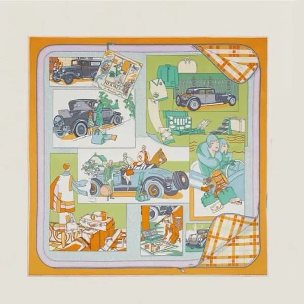 에르메스 여성 오렌지 스카프 - Hermes Womens Orange Scarf - acc… - 1