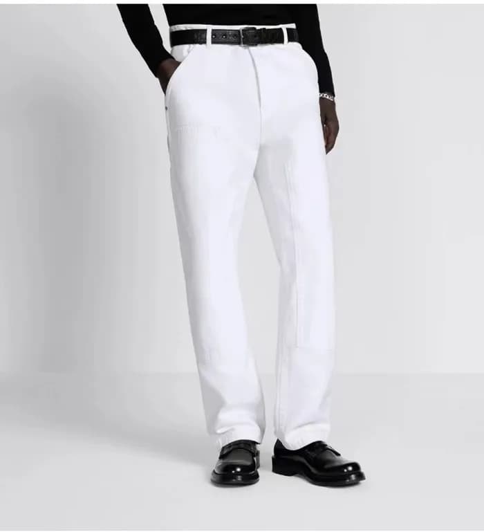 디올 남성 화이트 청바지 - Dior Mens Whie Jeans - dic880x
