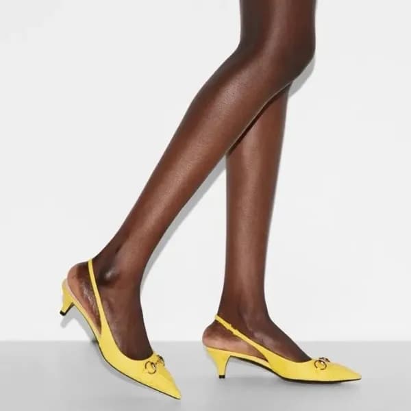 구찌 여성 홀스빗 슬링백 - Gucci Women Horsebit Slingback - g… - 1