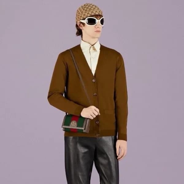 구찌 남성 브이넥 가디건 - Gucci Mens V-neck Cardigan - guc25… - 1