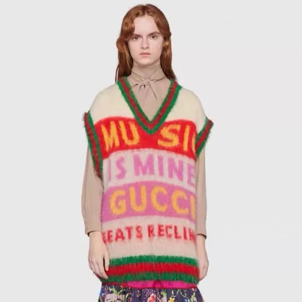 구찌 여성 브이넥 베스트 - Gucci Womens V-neck Best - guc4843… - 1