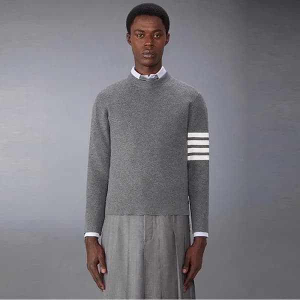 톰브라운 남성 라운드 스웨터- Thom Browne Mens Round Sweater - … - 1