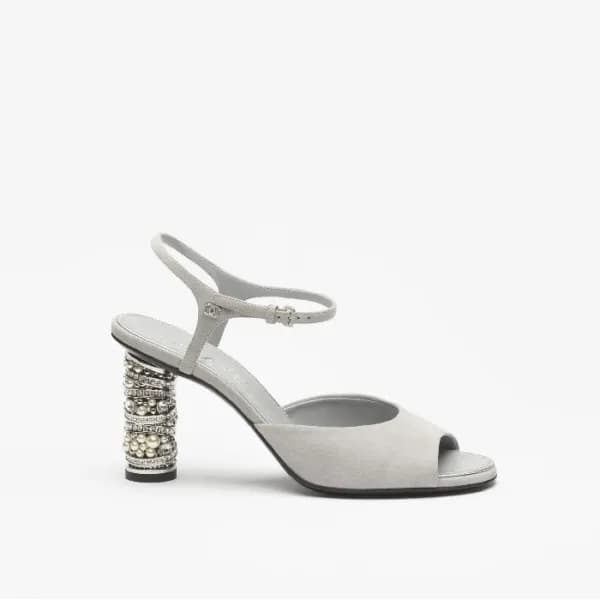 샤넬 여성 미들힐 슬링백 - Chanel Womens Middle Heel Slingbac… - 1