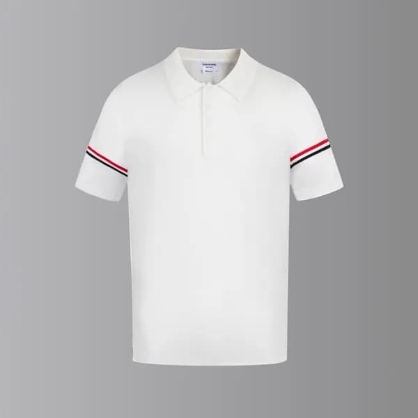 톰브라운 남성 폴로 반팔티 - Thom Browne Mens Polo Tshirt - th… - 1