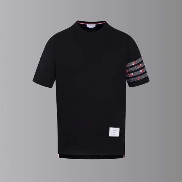 톰브라운 남성 라운드 반팔티 - Thom Browne Mens Round Tshirts -… - 1