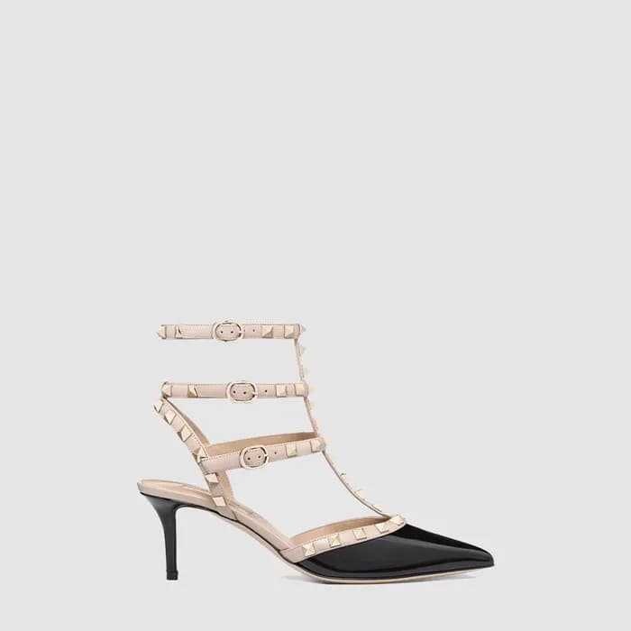 발렌티노 여성 락스터드 케이지 펌프스 - Valentino Womens Rockstud C… - 1