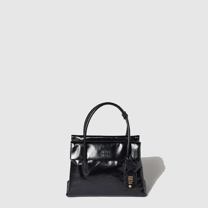 미우미우 여성 솔리테르 광택 가죽 백 - Miumiu Womens Solitaire Glo… - 1