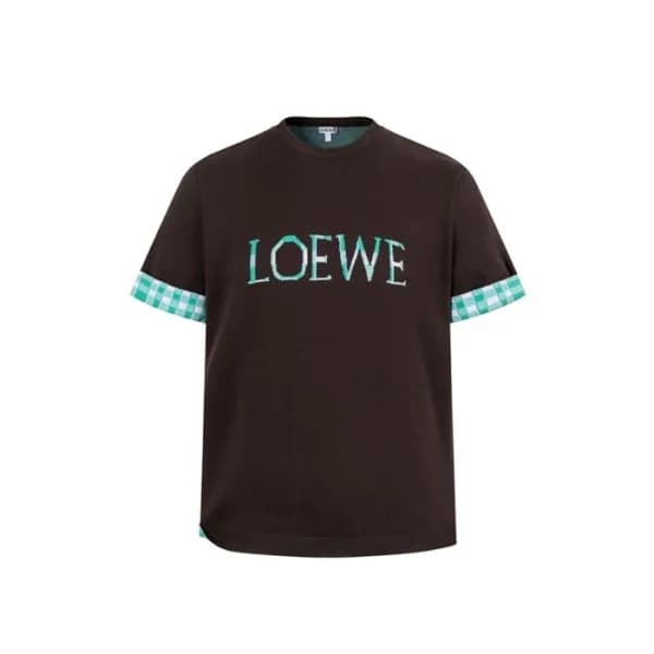 로에베 남성 라운드 반팔티 - Loewe Mens Round Tshirt - loc8542… - 1