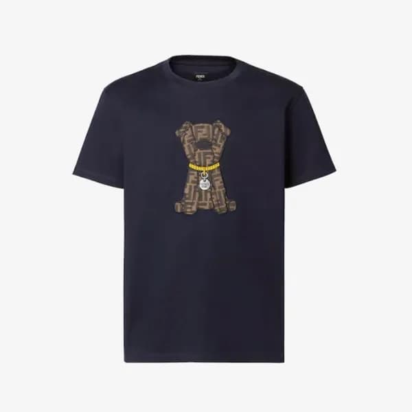 펜디 남성 라운드 반팔 티셔츠 - Fendi Mens Round Tshirt - fec12… - 1