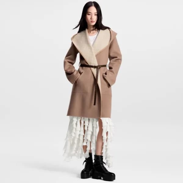 루이비통 여성 후드 코트 - Louis vuitton Womens Hood Coat - l… - 1