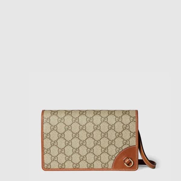 구찌 여성 GG 엠블럼 수퍼 미니 숄더백 - Gucci Womens GG Emblem Su… - 1