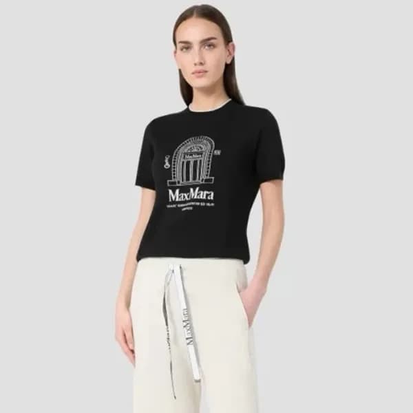 막스마라 여성 크루넥 반팔티 - Maxmara Womens Round Tshirt - ma… - 1