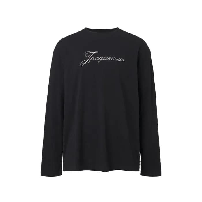 자크뮈스 남성 라운드 긴팔티 - Jacquemus Mens Long Sleeve Tshirt - jac16959x - 1