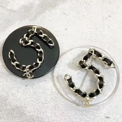 CHANEL White Gold Brooch - 샤넬 여성용 18k도금 화이트 골드 브… - 1