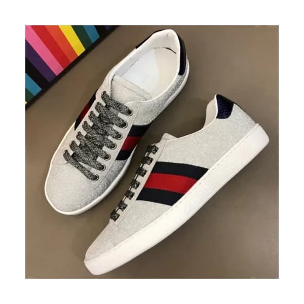GUCCI 2018 MENS GLTTER LEATHER SKEAKERS - 구찌 남성 클리… - 1