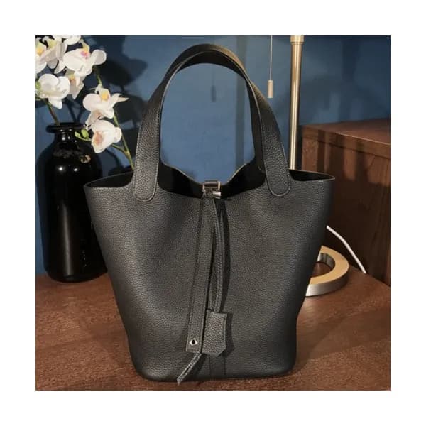 Hermes Picotin Lock Togo Leather Tote Bag,22cm - 에… - 1