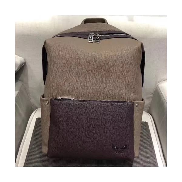 Fendi Leather Back Pack ,40CM - 펜디 레더 남성용 백팩 FENB… - 1