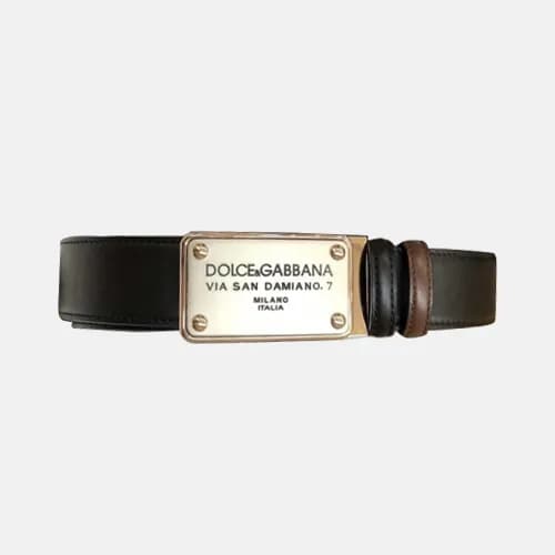 Dolce&Gabbana 2019 Mens Classic Box Buckle Leather… - 1