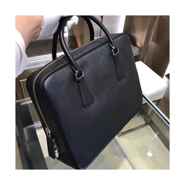 Prada Saffiano Mens Business Bag,36CM - 프라다 사피아노 … - 1