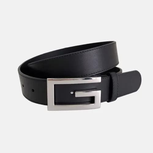 Gucci 2019 Mens Signature Steel Buckle Business Le… - 1