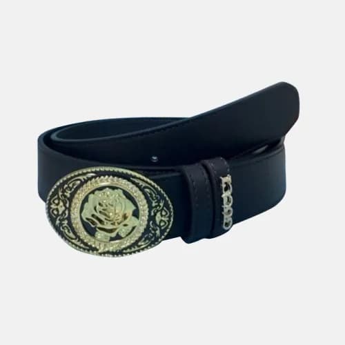 Gucci 2019 Mens Flower Steel Buckle Leather Belt -… - 1