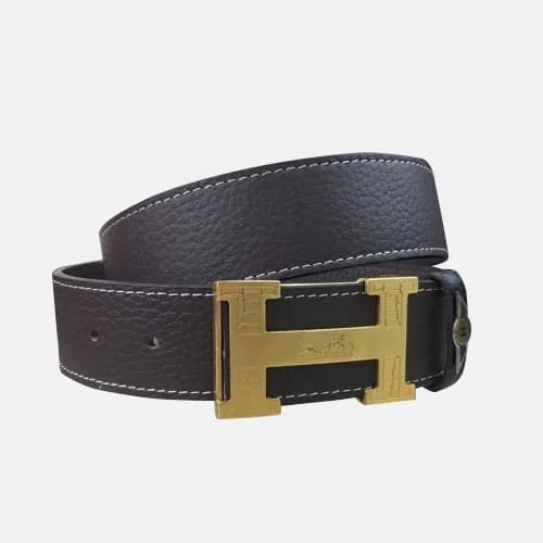 Hermes 2019 Mens Business Signature Logo Leather B… - 1