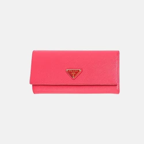 Prada 2019 Womens Saffiano Steel Logo Long Wallet … - 1