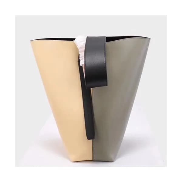 Celine Leather Two-tone Bucket Tote Bag,37CM - 셀린느… - 1