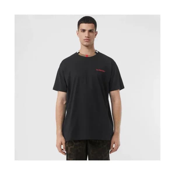 Burberry 2019 Mens Printing Logo Cotton Short Slee… - 1