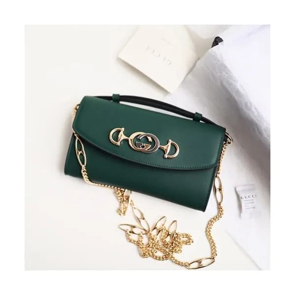 Gucci 2019 Zumi Chain Mini Women Tote Shoulder Cro… - 1