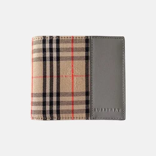 Burberry 2019 Check Leather Wallet - 버버리 체크 레더 남성용… - 1