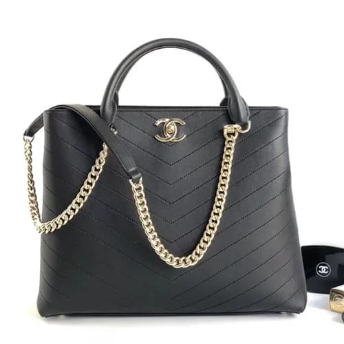 Chanel 2019 Women Leather Tote Shoulder Bag ,35CM … - 1