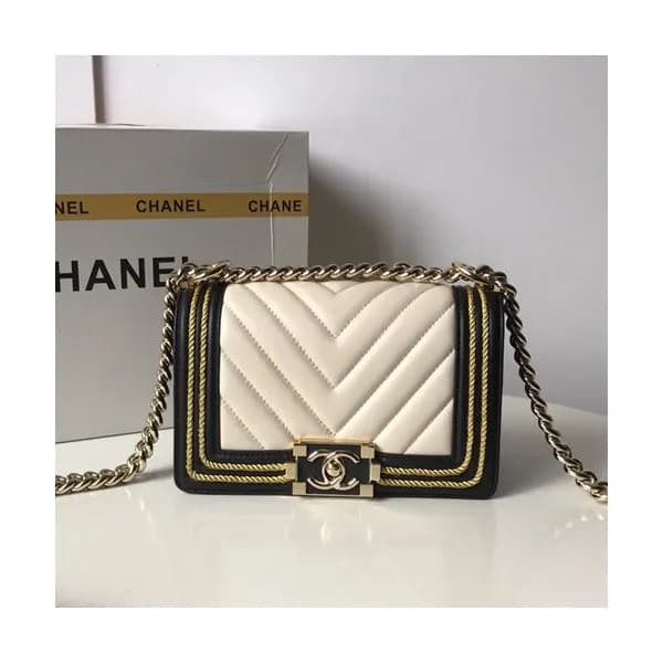 Chanel 2019 Leboy Leather Chain Shoulder Bag ,20CM… - 1