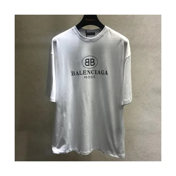 Balenciaga 2019 Mm/Wm Oversize Logo Short Sleeved … - 1
