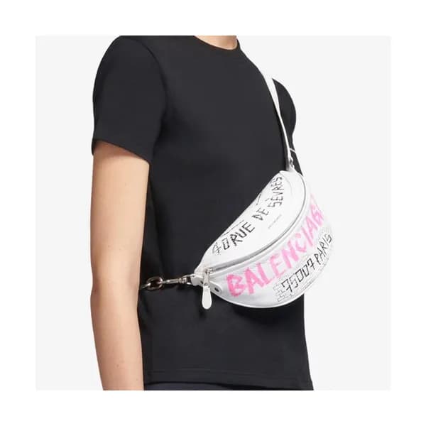 [포스간지! 좔좔 흐르는 백]Balenciaga 2019 Leather Hip Sack,2… - 1