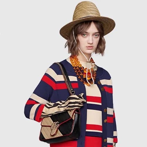 Gucci GG Marmont Matlase Women Shoulder Bag,26CM -… - 1
