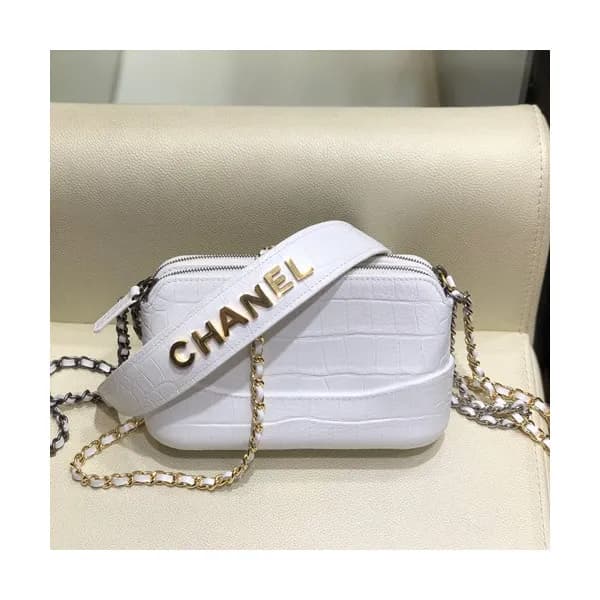 Chanel 2019 Women Gabrielle Leather Chain Shoulder… - 1
