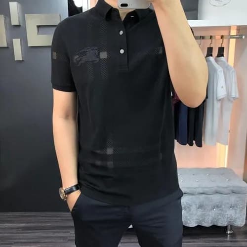 Burberry 2019 Mens Logo Polo Cotton Short Sleeved … - 1