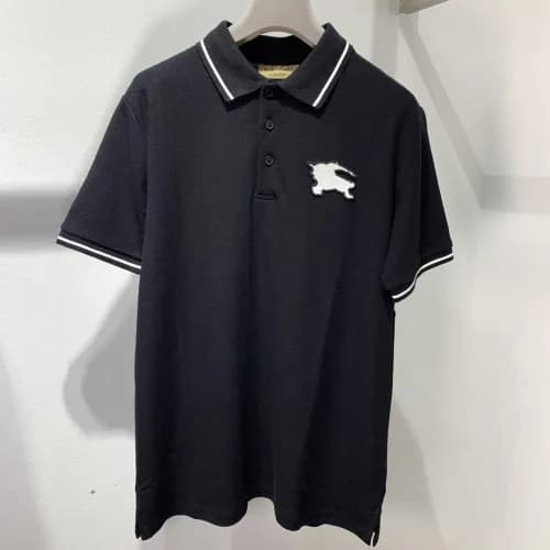 Burberry 2019 Mens Logo Polo Cotton Short Sleeved … - 1