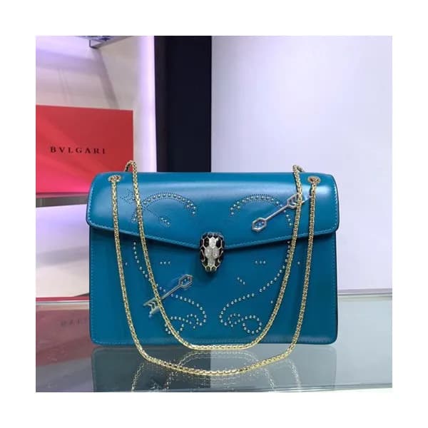 Bvlgari 2019 Serpenti Forever Chain Shoulder Bag,2… - 1