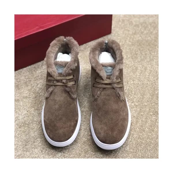 Ferragamo 2019 Mens Leather Wool Boots - 페라가모 2019… - 1