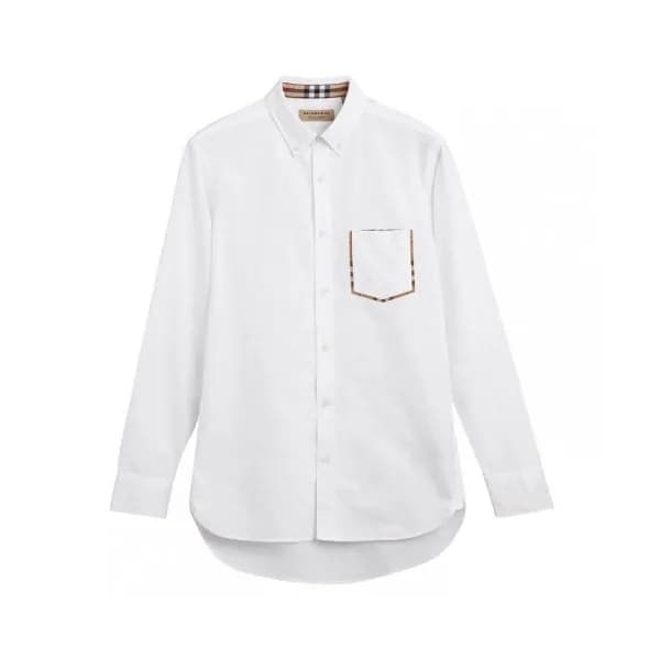 Burberry 2019 Mens Vintage Logo Slim Fit Cotton sh… - 1