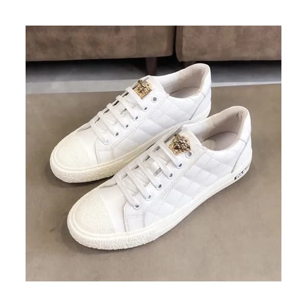 Versace 2019 Mens Leather Sneakers - 베르사체 2019 남성용… - 1