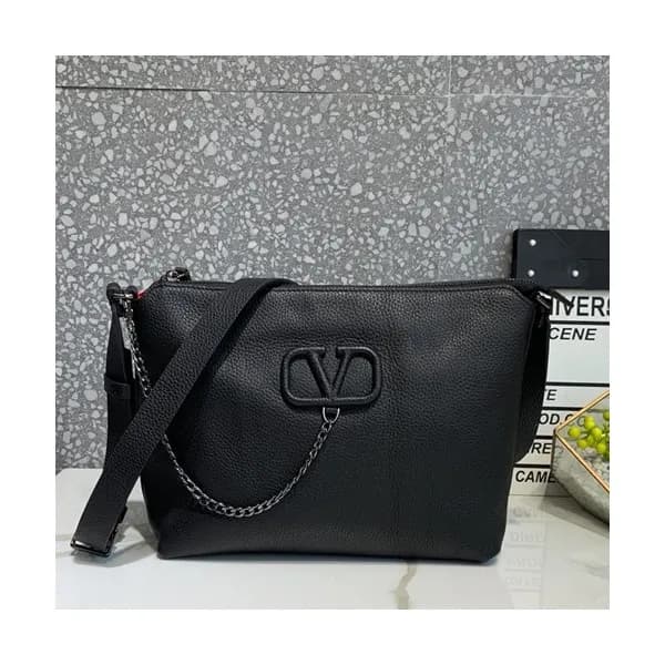 Valentino 2019 Leather Vsling Shoudler Bag,27CM - … - 1