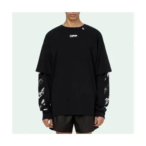 Off-white 2019 Mens Logo Cotton Man-to-man - 오프화이트… - 1